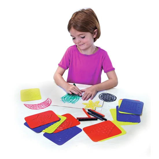 Teach Me Shapes Rubbing Plates - Set of 16 - Modern Teaching Aids NZ