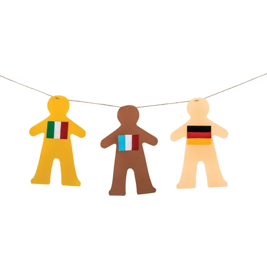 Skin-Toned Doll Paper Shapes - Pack of 40 - Modern Teaching Aids NZ