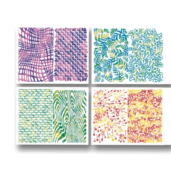 Texture Rubbing Plates - Set of 4 - Modern Teaching Aids NZ
