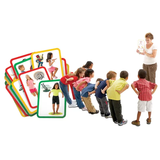 Gross Motor Exercise Cards - Set of 16 - Modern Teaching Aids NZ