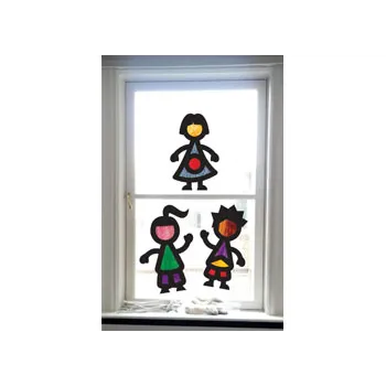 Friends Stained Glass Frames - Pack of 36 - Modern Teaching Aids NZ