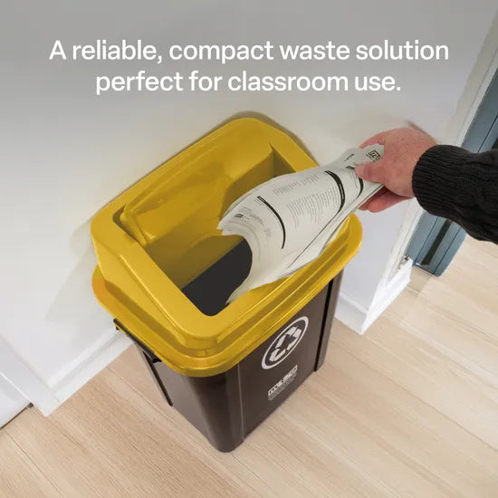 Recycling Bin - Yellow, 30 L