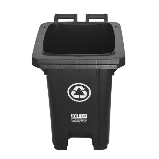 Recycling Bin Base - Black, 60 L - Modern Teaching Aids NZ