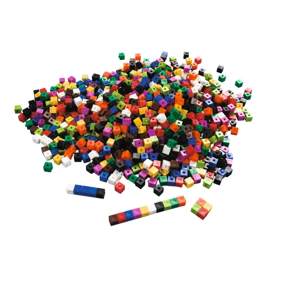 Teachables Linking Cubes - 1cm with 5-Point Linking, 1000 Pieces - Modern Teaching Aids NZ