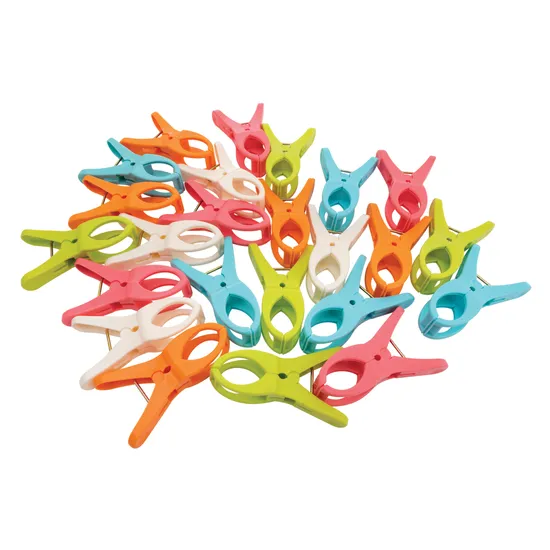 Jumbo Plastic Pegs - Pack of 24 - Modern Teaching Aids NZ