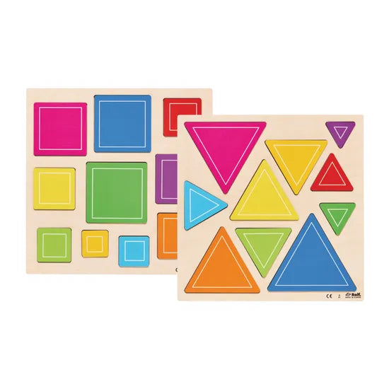 Rolf Rainbow Shapes Puzzle Set of 2 - Modern Teaching Aids NZ