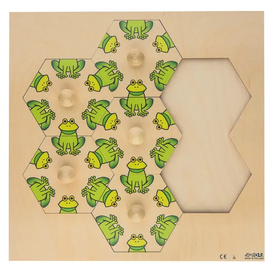Rolf Knob Puzzle - Frog 7 pcs - Modern Teaching Aids NZ