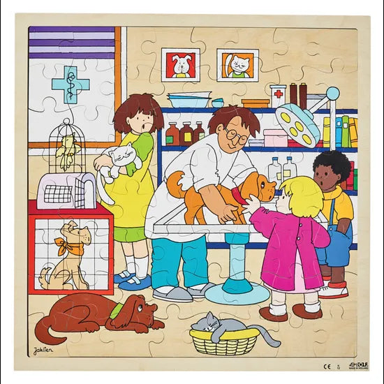 Rolf At the Vet's Puzzle 64 Pieces - Modern Teaching Aids NZ