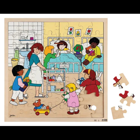 Rolf At the Hospital Puzzle 64 Pieces - Modern Teaching Aids NZ