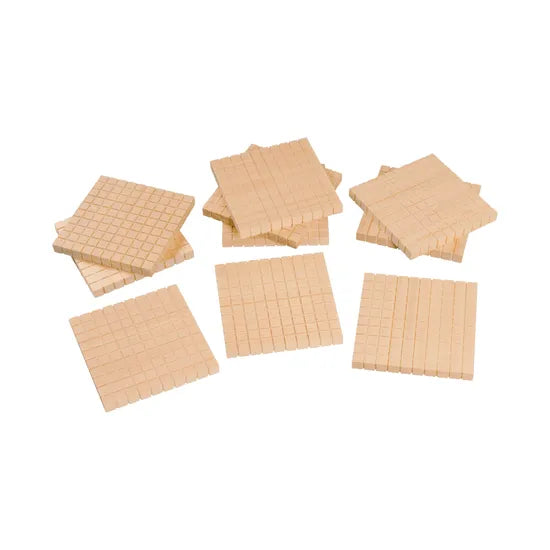 Teachables Multi Base Ten Flats - Numeracy Manipulatives, Set of 10 - Modern Teaching Aids NZ