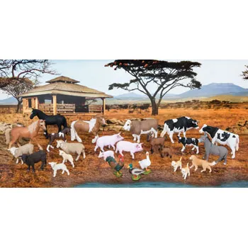 Schleich - Farm Animals, Set of 25 - Modern Teaching Aids NZ