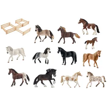 Schleich - A Herd of Horses, Set of 14 - Modern Teaching Aids NZ
