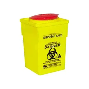 Sharps Container - Yellow Square - 1.7-2L - Modern Teaching Aids NZ
