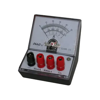 Ammeter Triple Range DC 50-500mA-5A - Modern Teaching Aids NZ