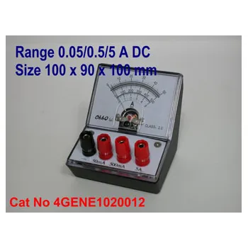 Ammeter Triple Range DC 50-500mA-5A - Modern Teaching Aids NZ