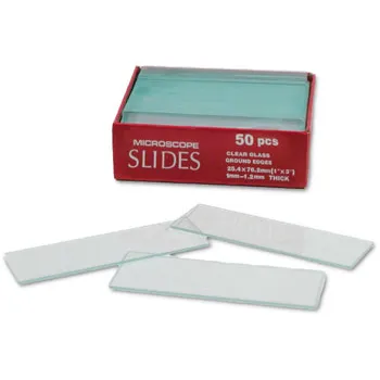 Microscope Slide - Glass - 75x25mm - Pack of 50 - Modern Teaching Aids NZ