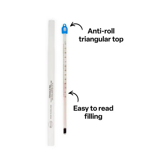 Thermometer - Red Spirit Immersion - 205mm - Modern Teaching Aids NZ