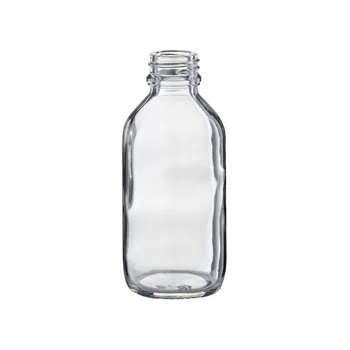 Bottle Glass Clear Round 24mm TT 100ml - Modern Teaching Aids NZ