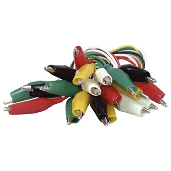 Alligator Leads Heavy Duty Multicolour PK10 - Modern Teaching Aids NZ