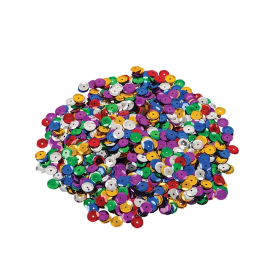 Embossed Sequins 8 mm - 50g - Modern Teaching Aids NZ