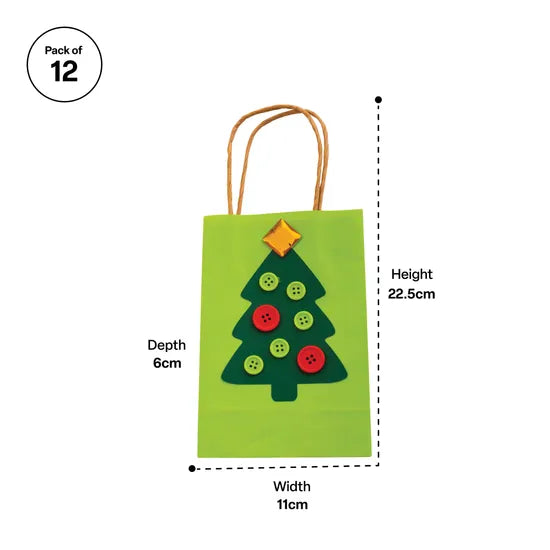Christmas Paper Bags - Pack of 12 - Modern Teaching Aids NZ