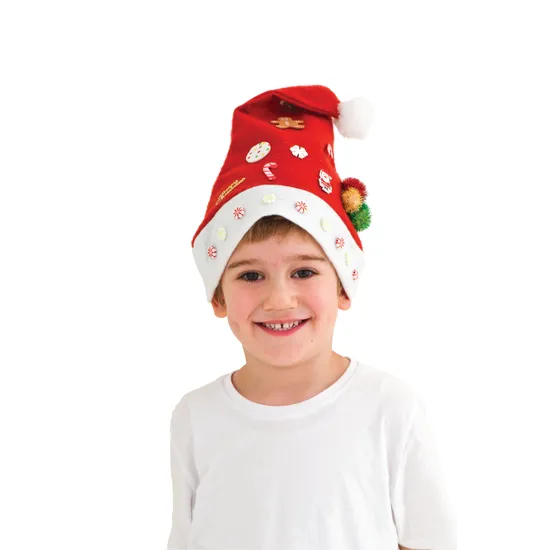 Felt Santa Hat - Pack of 10 - Modern Teaching Aids NZ