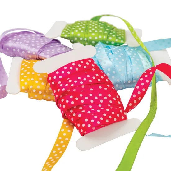 Polka Dot Ribbon - Pack of 5 - Modern Teaching Aids NZ