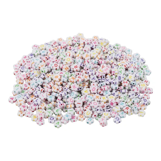 Flower Alphabet Beads - 200 g - Modern Teaching Aids NZ
