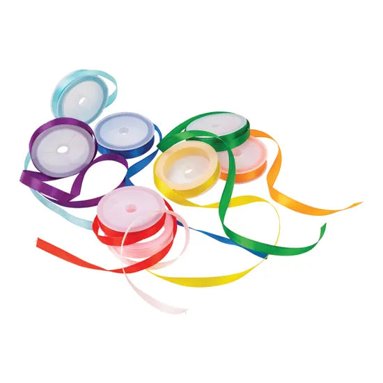 Satin Ribbon Rolls - Pack of 8 - Modern Teaching Aids NZ