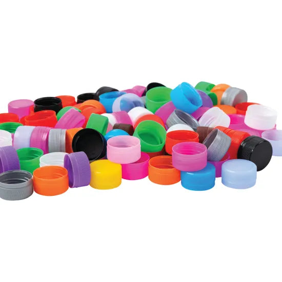 Plastic Bottle Tops - Pack of 100 - Modern Teaching Aids NZ