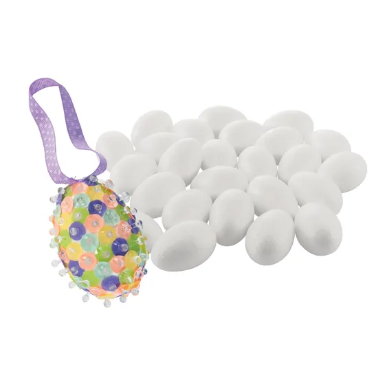 Decofoam Eggs 7cm - Pack of 25 - Modern Teaching Aids NZ
