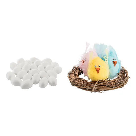 Decofoam Eggs 7cm - Pack of 25 - Modern Teaching Aids NZ