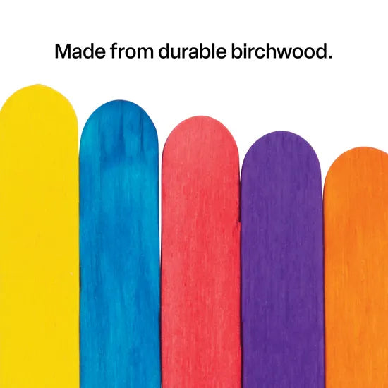 Paddle Pop Sticks Multicoloured 66 mm- Pack of 1000 - Modern Teaching Aids NZ