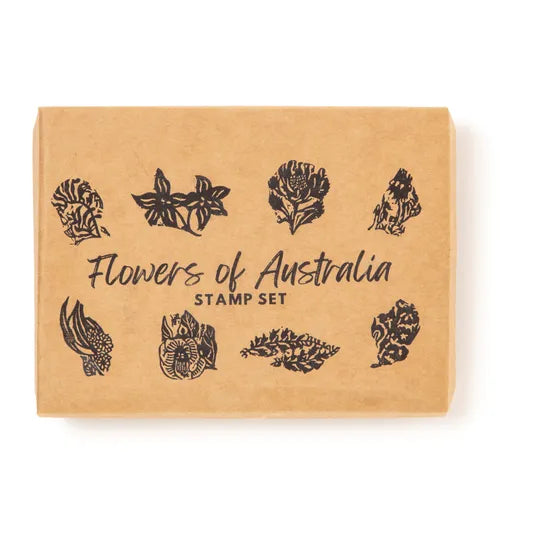 Flowers of Australia Block Stamps - Set of 8 - Modern Teaching Aids NZ