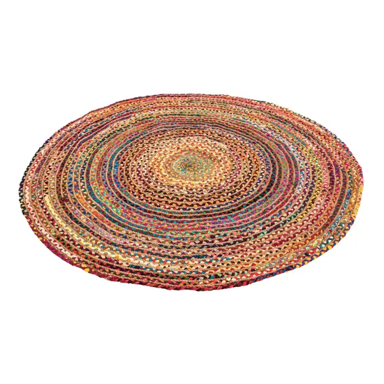 Fair Trade Chindi Woven Recycled Rug - 150 cm (dia.) - Modern Teaching Aids NZ