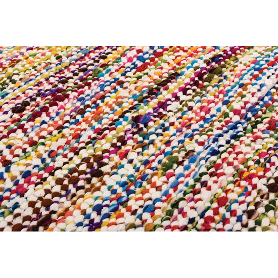 Fair Trade Durrie Woven Recycled Rug - 180 (L) x 100 (W) cm - Modern Teaching Aids NZ