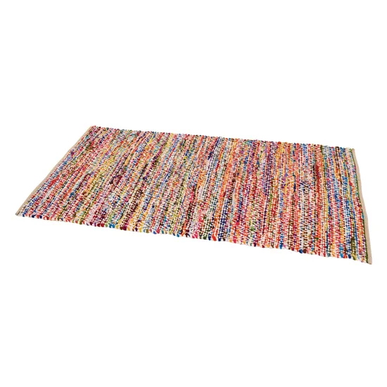 Fair Trade Durrie Woven Recycled Rug - 180 (L) x 100 (W) cm - Modern Teaching Aids NZ