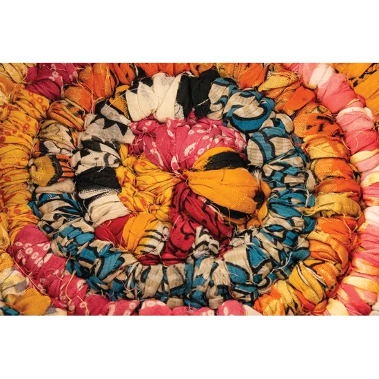 Fair Trade - Recycled Sari Dori Bowl - 27cm - Modern Teaching Aids NZ