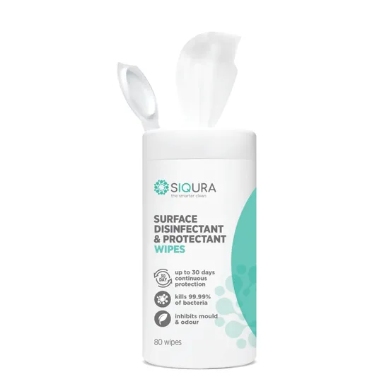 Siqura Surface Disinfectant Wipes PK 80 - Modern Teaching Aids NZ