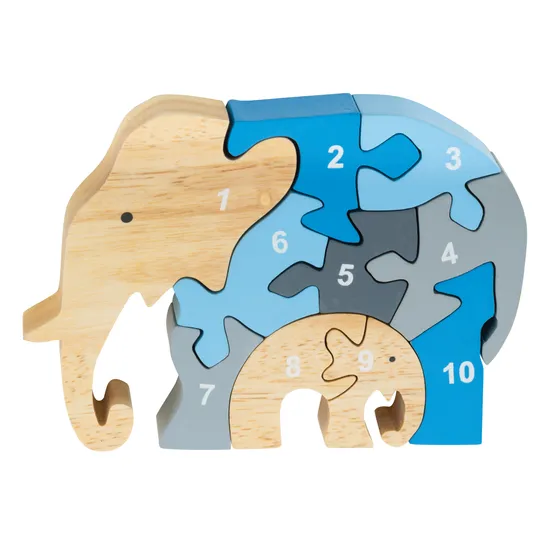 Number Elephant Family Puzzle - Modern Teaching Aids NZ