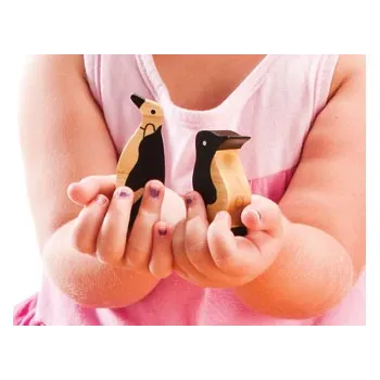 Sea Animals in Natural Wood - 16 Pieces - Modern Teaching Aids NZ