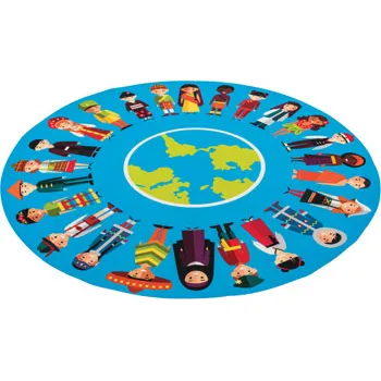 Multicultural Children Floor Mat - 150cm - Modern Teaching Aids NZ