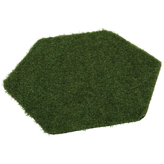 MTA Spaces - Pretend Grass Hex Mat - 76 x 67cm - Modern Teaching Aids NZ