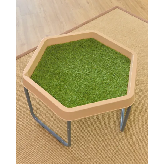 MTA Spaces - Pretend Grass Hex Mat - 76 x 67cm - Modern Teaching Aids NZ