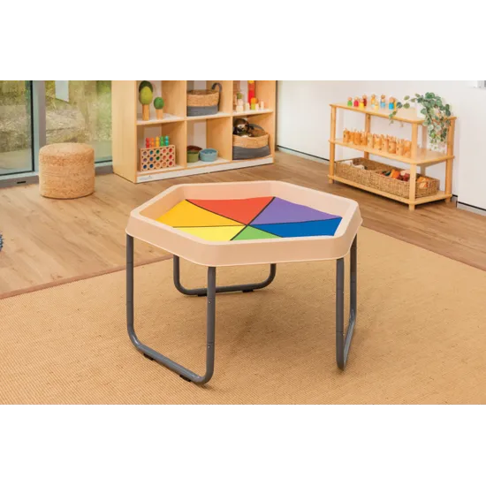 MTA Spaces - Hex Tray Playmat - Rainbow - Modern Teaching Aids NZ