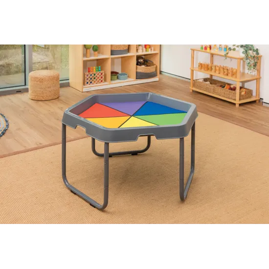 MTA Spaces - Hex Tray Playmat - Rainbow - Modern Teaching Aids NZ