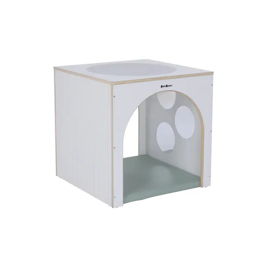 SafeSpace Toddler Exploratory Cube & Mat - Sage Green - Modern Teaching Aids NZ