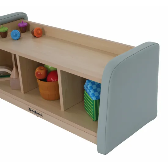 SafeSpace - 3 Compartment Shelf - Sage - Modern Teaching Aids NZ