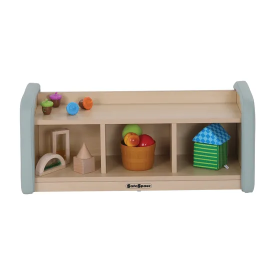 SafeSpace - 3 Compartment Shelf - Sage - Modern Teaching Aids NZ