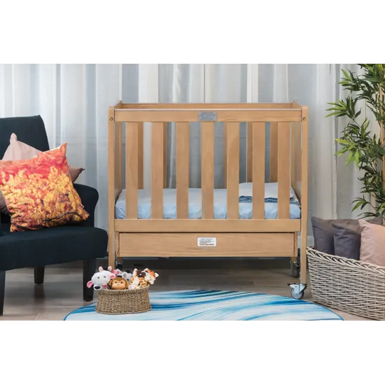 SafeSpace Compact Cot Mattress & Drawer Natural - Modern Teaching Aids NZ